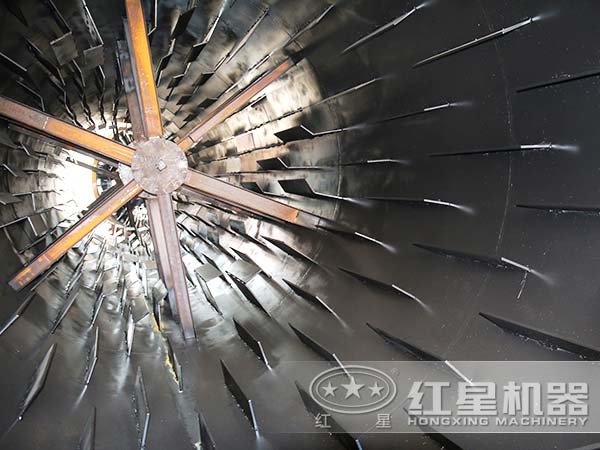 間接傳熱烘干機內部細節(jié)