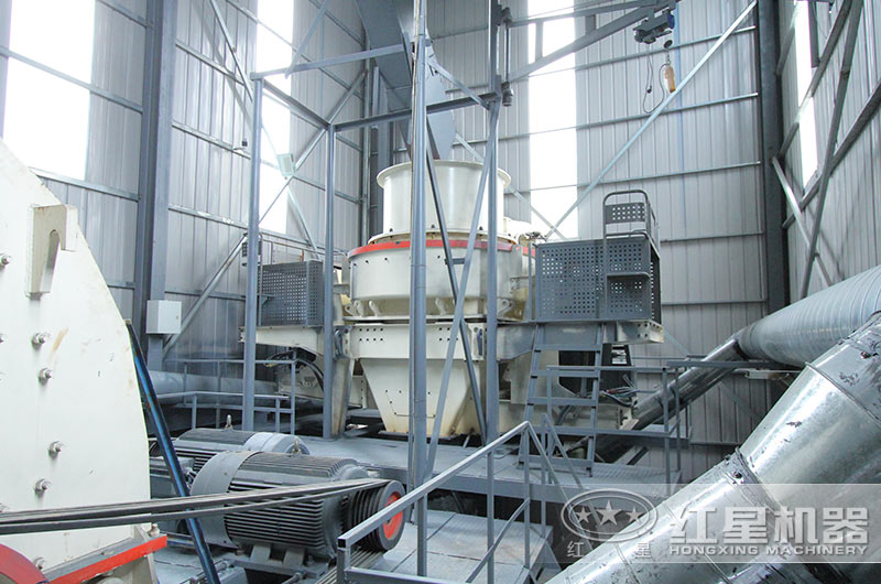 HVI沖擊式制砂整形機工作現(xiàn)場