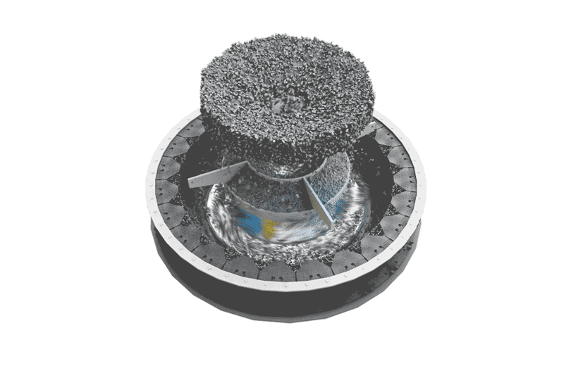 沖擊式制砂設備工作原理動態(tài)圖