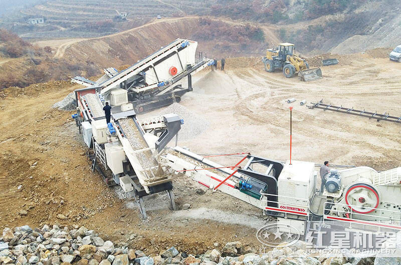 移動履帶一體式石子破碎機類別、價格及現(xiàn)場圖片