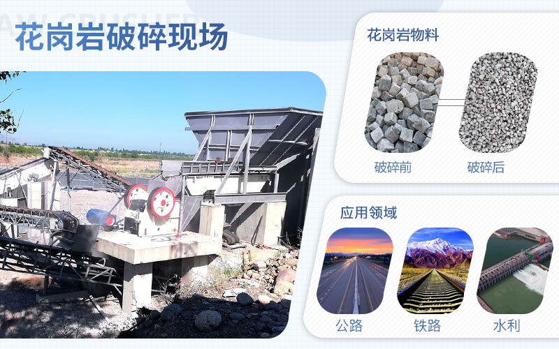 花崗巖破碎用什么機(jī)器？配置一套花崗巖破碎設(shè)備需要多少錢?