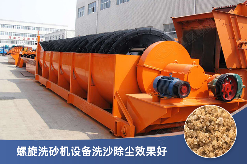 螺旋洗砂機設(shè)備每小時產(chǎn)量多少，型號有哪些？