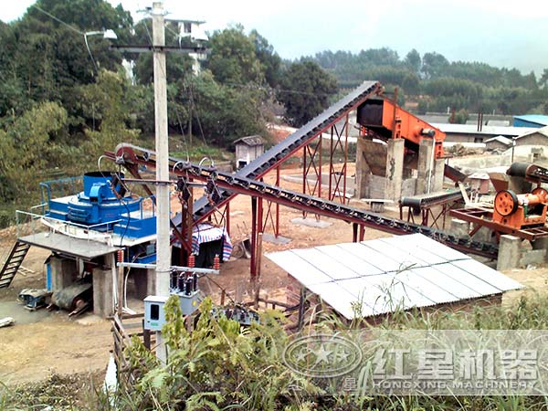 砂石生產(chǎn)線現(xiàn)場(chǎng)